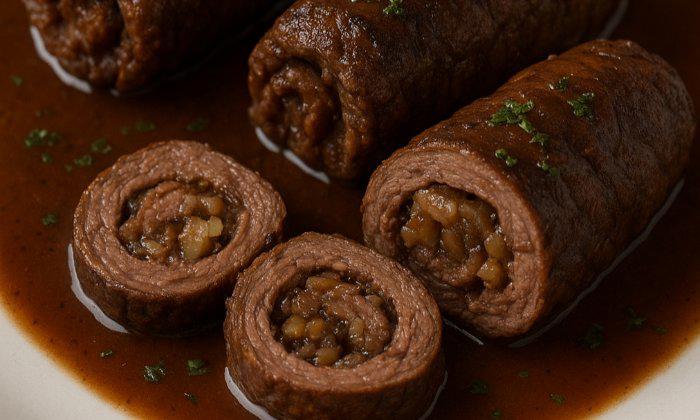 COMBIONLINE - Venison roulade with dried plum and bacon filling