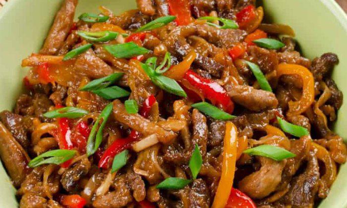 COMBIONLINE - Stir fried pork with black pepper sauce